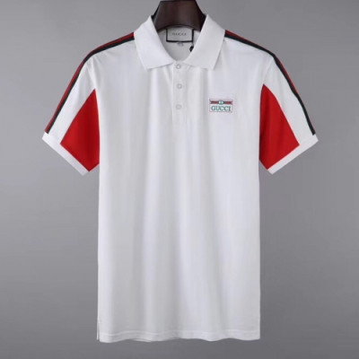 [매장판]Gucci 2020 Mens Logo Short Sleeved Polo Tshirts - 구찌 2020 남성 로고 폴로 반팔티 Guc02920x.Size(m - 2xl).화이트