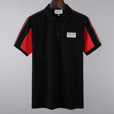 [매장판]Gucci 2020 Mens Logo Short Sleeved Polo Tshirts - 구찌 2020 남성 로고 폴로 반팔티 Guc02921x.Size(m - 2xl).블랙