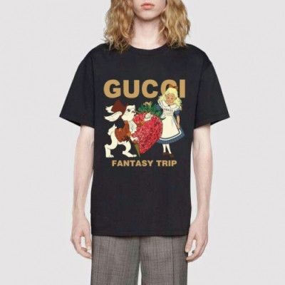 [매장판]Gucci 2020 Mm/Wm Logo Short Sleeved Tshirts - 구찌 2020 남자 로고 반팔티 Guc02932x.Size(xs - l).블랙