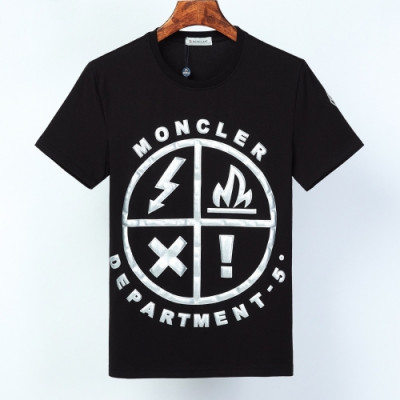 [매장판]Moncler 2020 Mens Logo Crew-neck Short Sleeved Tshirts - 몽클레어 2020 남성 로고 크루넥 반팔티 Moc01782x.Size(m - 3xl).블랙