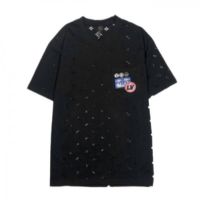 [루이비통]Louis vuitton 2020 Mens Logo Short Sleeved Tshirts - 루이비통 2020 남성 로고 반팔티 Lou02076x.Size(s - xl).블랙