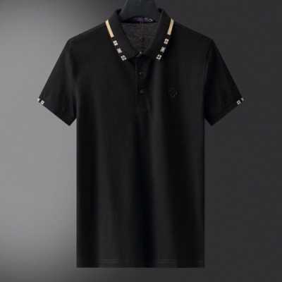 [루이비통]Louis vuitton 2020 Mens Logo Short Sleeved Polo Tshirts - 루이비통 2020 남성 로고 폴로 반팔티 Lou02080x.Size(m - 3xl).블랙