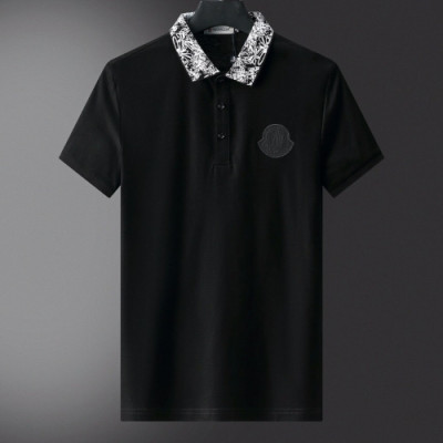 [매장판]Moncler 2020 Mens Logo Short Sleeved Polo Tshirts - 몽클레어 2020 남성 로고 폴로 반팔티 Moc01790x.Size(m - 3xl).블랙