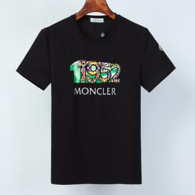 [매장판]Moncler 2020 Mens Logo Crew-neck Short Sleeved Tshirts - 몽클레어 2020 남성 로고 크루넥 반팔티 Moc01794x.Size(m - 3xl).블랙