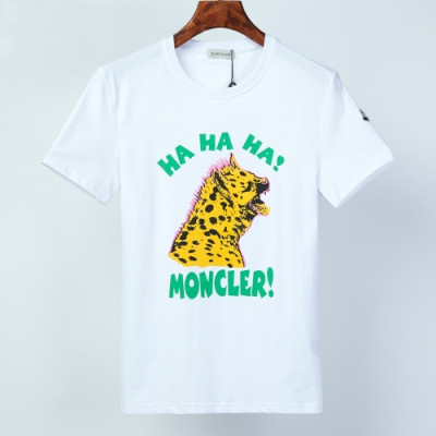 [매장판]Moncler 2020 Mens Logo Crew-neck Short Sleeved Tshirts - 몽클레어 2020 남성 로고 크루넥 반팔티 Moc01802x.Size(m - 3xl).화이트