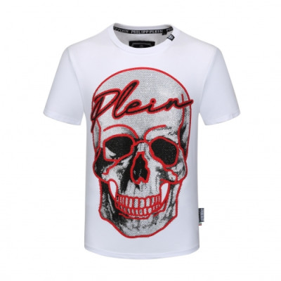 [필립플레인]Philipp-plein 2020 Mens Logo Cotton Short Sleeved Tshirts - 필립플레인 2020 남성 로고 코튼 반팔티 Phi0115x.Size(m - 4xl).화이트