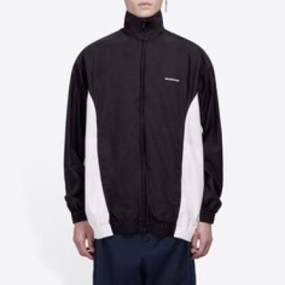 [발렌시아가]Balenciaga 2020 Mens Logo Casual Windproof Jackets - 발렌시아가 2020 남성 로고 캐쥬얼 오버사이즈 방풍 재킷 Bal0698x.Size(s - l).블랙