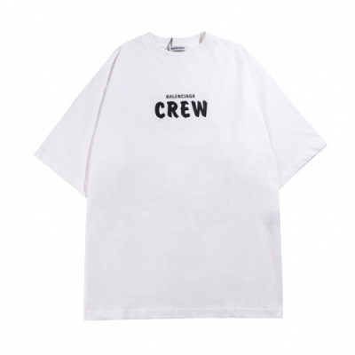 [발렌시아가]Balenciaga 2020 Mm/Wm Logo Cotton Short Sleeved Tshirts - 발렌시아가 2020 남/녀 로고 오버사이즈 코튼 반팔티 Bal0702x.Size(xs - l).화이트