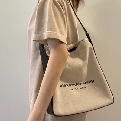 Alexander Wang 2020 Canvas Shoulder Bag,29cm - 알렉산더왕 2020 캔버스 숄더백 AWB0070,29cm,베이지