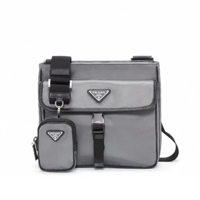 Prada 2020 Messenger Shoulder Bag,25CM - 프라다 2020 남성용 메신저 숄더백,2VH110-3,25cm,그레이