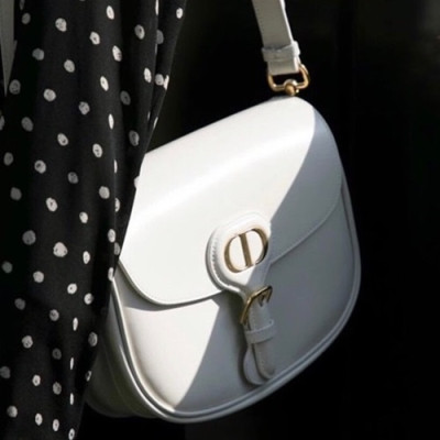 Dior 2020 Leather Shoulder Bag,22CM - 디올 2020 레더 여성용 숄더백  DIOB0581,22CM,화이트