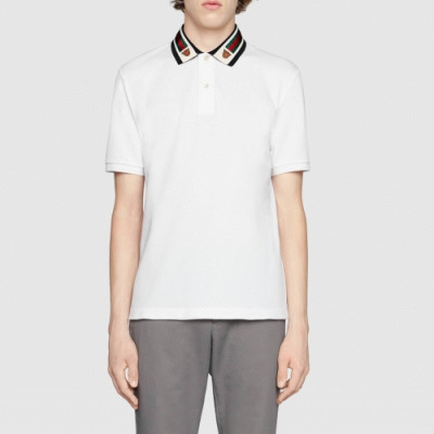 [매장판]Gucci 2020 Mens Logo Short Sleeved Polo Tshirts - 구찌 2020 남성 로고 폴로 반팔티 Guc02948x.Size(s - 2xl).화이트