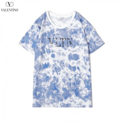 [발렌티노]Valentino 2020 Mens Logo Crew-neck Short Sleeved Tshirts - 발렌티노 2020 남성 로고 크루넥 반팔티 Val0424x.Size(m - 2xl).블루