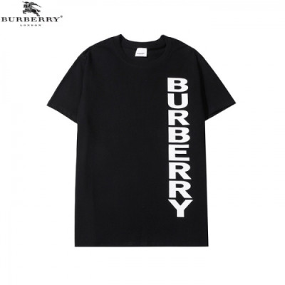 [버버리]Burberry 2020 Mm/Wm Logo Cotton Short Sleeved Tshirts - 버버리 2020 남/녀 로고 코튼 반팔티 Bur02823x.Size(s - 2xl).블랙