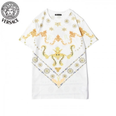 [베르사체]Versace 2020 Mens Logo Short Sleeved Tshirts - 베르사체 2020 남성 메두사 반팔티 Ver0677x.Size(s - 2xl).화이트