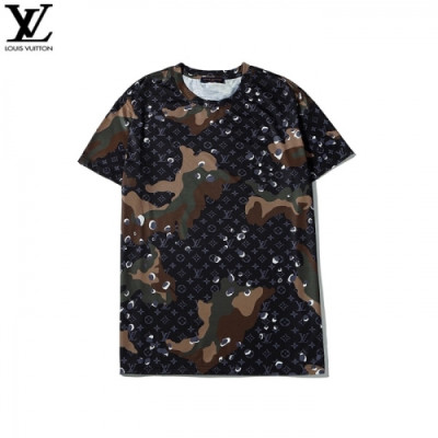 [루이비통]Louis vuitton 2020 Mm/Wm Logo Short Sleeved Tshirts - 루이비통 2020 남/녀 로고 반팔티 Lou02091x.Size(s - 2xl).밀리터리그린