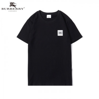 [버버리]Burberry 2020 Mm/Wm Logo Cotton Short Sleeved Tshirts - 버버리 2020 남/녀 로고 코튼 반팔티 Bur02825x.Size(s - 2xl).블랙