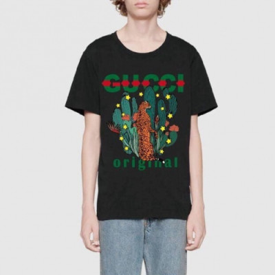 [매장판]Gucci 2020 Mm/Wm Logo Short Sleeved Tshirts - 구찌 2020 남자 로고 반팔티 Guc02961x.Size(xs - l).블랙