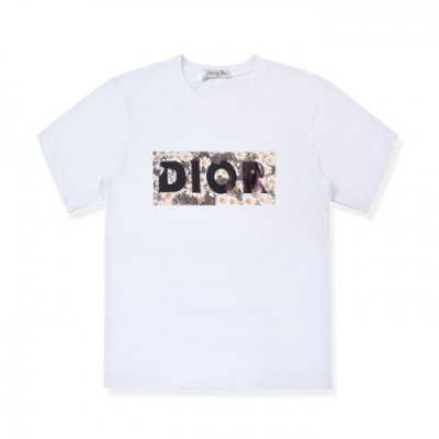 [디올]Dior 2020 Mens Casual Crew-neck Short Sleeved Tshirts - 디올 2020 남성 캐쥬얼 크루넥 반팔티 Dio0762x.Size(s - xl).화이트