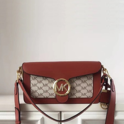 Michael Kors 2020 Leather Shoulder Bag,26cm - 마이클 코어스 2020 레더 숄더백,MKB0316,26cm,레드브라운