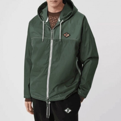 [버버리]Burberry 2020 Mens Classic Casual Windproof Jackets - 버버리 2020 남성 클래식 캐쥬얼 방풍 자켓 Bur02838x.Size(m - 2xl).그린