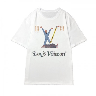 [루이비통]Louis vuitton 2020 Mens Logo Short Sleeved Tshirts - 루이비통 2020 남성 로고 반팔티 Lou02114x.Size(s - xl).화이트