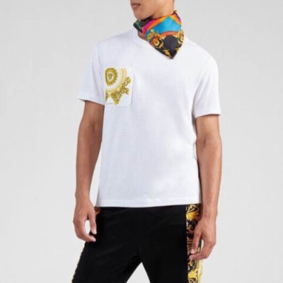 [베르사체]Versace 2020 Mens Logo Short Sleeved Tshirts - 베르사체 2020 남성 메두사 반팔티 Ver0684x.Size(s - 2xl).화이트