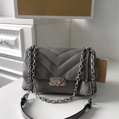 Michael Kors 2020 Leather Shoulder Bag,24cm - 마이클 코어스 2020 레더 숄더백,MKB0324,24cm,그레이