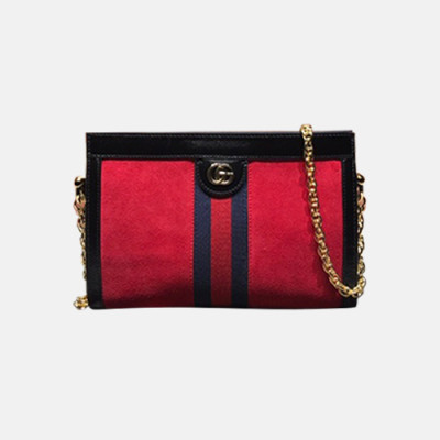 Gucci 2020 Ophidia Women Suede Chain Shoulder Bag ,26CM - 구찌 2020 오피디아 여성용 스웨이드 체인 숄더백 ,503877,GUB1203,26CM,레드