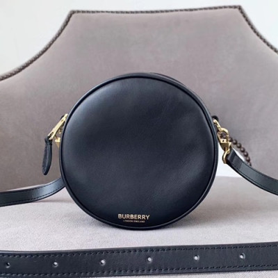 Burberry 2020 Round Mini Shoulder Bag, 17cm - 버버리 2020 여성용 라운드 미니 숄더백 ,BURB0503,17cm,블랙