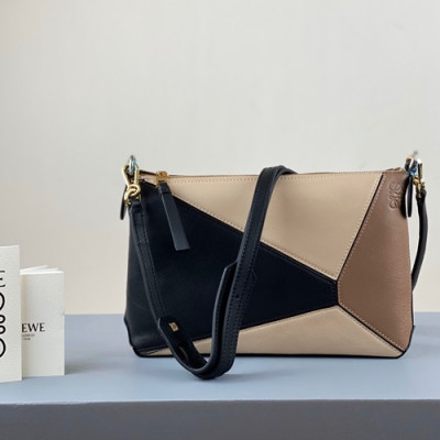 Loewe Puzzle 2020 Pochette Mini Shoulder Bag, 24CM - 로에베 2020 퍼즐 포쉐트 미니 숄더백 ,LOE0430, 24CM, 베이지