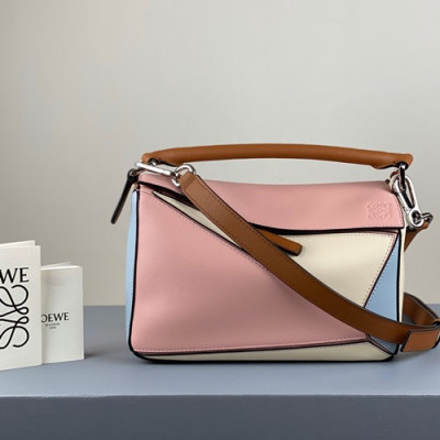 Loewe 2020 Puzzle Small Shoulder Bag, 24CM - 로에베 2020 퍼즐 스몰 숄더백 ,LOEB0434, 24CM,핑크