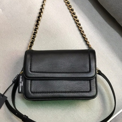 Mark Jacobs 2020 Leather Women Chain Shoulder Bag,20cm - 마크제이콥스 2020 레더 여성용 체인 숄더백,MJB0178,20cm,블랙