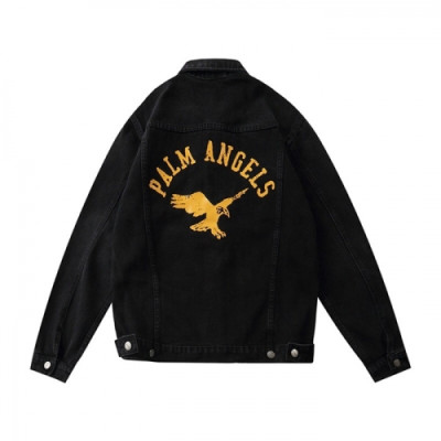 Palm Angels 2020 Mens Logo Denim Jackets - 팜 엔젤스 2020 남성 로고 데님 자켓 Palm0192x.Size(m - 2xl).블랙