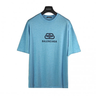 [발렌시아가]Balenciaga 2020 Mm/Wm Logo Cotton Short Sleeved Tshirts - 발렌시아가 2020 남/녀 로고 오버사이즈 코튼 반팔티 Bal0733x.Size(xs - m).스카이블루