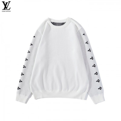 [루이비통]Louis vuitton 2020 Mens Crew-neck Cotton Sweaters - 루이비통 2020 남성 코튼 크루넥 스웨터 Lou02131x.Size(m - 2xl).화이트