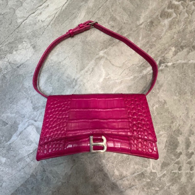 Balenciaga 2020 Ladies Leather Shoulder Bag,25CM - 발렌시아가 2020 여성용 레더 숄더백,BGB0619,25CM,핑크