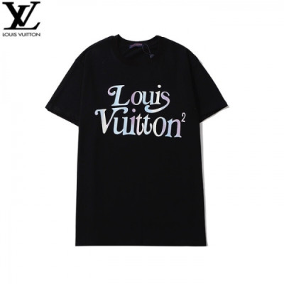 [루이비통]Louis vuitton 2020 Mens Logo Short Sleeved Tshirts - 루이비통 2020 남성 로고 반팔티 Lou02137x.Size(s - 2xl).블랙