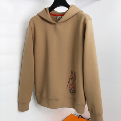 Hermes 2020 Mens Logo Casual Cotton Hoodie - 에르메스 2020 남성 로고 캐쥬얼 코튼 후드티 Her0510x.Size(m - 2xl).카멜