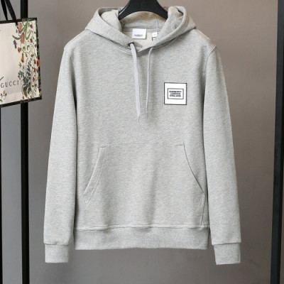 [버버리]Burberry 2020 Mm/Wm Logo Casual Cotton Hoodie - 버버리 2020 남자 로고 캐쥬얼 코튼 후디 Bur02877x.Size(s - xl).그레이