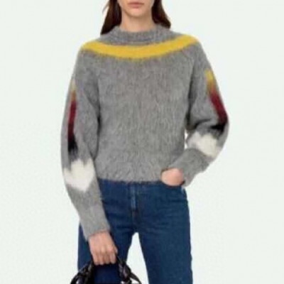 [오프화이트]Off-white 2020 Womens  Brush Mohair Knit Sweater - 오프화이트 2020 여자 브러쉬 모헤어 니트 스웨터 Off0525x.Size(s - 2xl).그레이