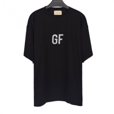 [피어오브갓]Fear of god 2020 Mm/Wm Minimal Cotton Short Sleeved Tshirts - 피어오브갓 2020 남/녀 미니멀 코튼 반팔티 Fea0198x.Size(s - xl).블랙