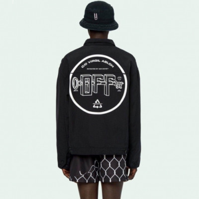 [오프화이트]Off-white 2020 Mens Logo Casual Denim Jackets - 오프화이트 2020 남성 로고 캐쥬얼 데님 재킷 Off0548x.Size(s - xl).블랙