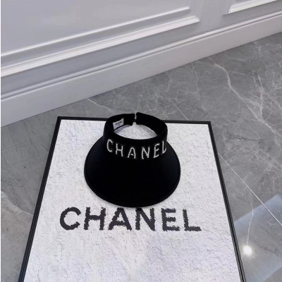 Chanel 2023 Ladies Cap - 샤넬 2023 여성용 썬캡 모자 CHAM0180, 블랙/화이트