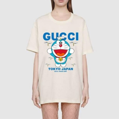 [매장판]Gucci 2020 Mm/Wm Logo Cotton Short Sleeved Tshirts - 구찌 2020 남/녀 로고 코튼 반팔티 Guc03010x.Size(xs - l).아이보리