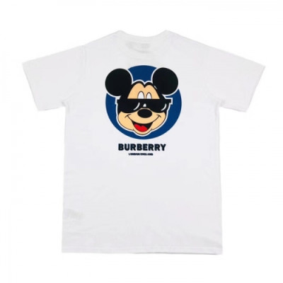 [버버리]Burberry 2020 Mm/Wm Logo Cotton Short Sleeved Tshirts - 버버리 2020 남/녀 로고 코튼 반팔티 Bur02894x.Size(xs - l).화이트