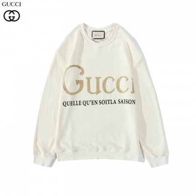 [구찌]Gucci 2020 Mm/Wm Logo Crew-neck Cotton Tshirts - 구찌 2020 남/녀 로고 코튼 크루넥 코튼 긴팔티 Guc03034x.Size(m - 2xl).아이보리