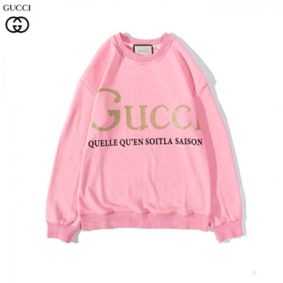 [구찌]Gucci 2020 Mm/Wm Logo Crew-neck Cotton Tshirts - 구찌 2020 남/녀 로고 코튼 크루넥 코튼 긴팔티 Guc03035x.Size(m - 2xl).핑크