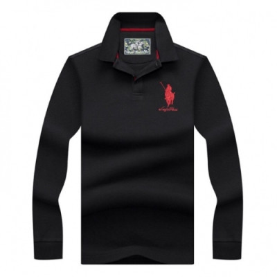 [폴로]Polo 2020 Mens Logo Cotton Polo Tshirts - 폴로 2020 남성 로고 코튼 폴로 맨투맨 Pol0071x.Size(m - 3xl).블랙