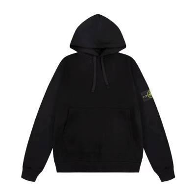 [스톤아일랜드]Stone Island 2023 Mens  Logo Cotton Hoodie - 스톤아일랜드 2023 남성 로고 코튼 후디 Sto0256x.Size(s - 2xl).블랙